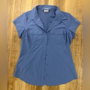 Columbia Women's Button Down Blue Shirt